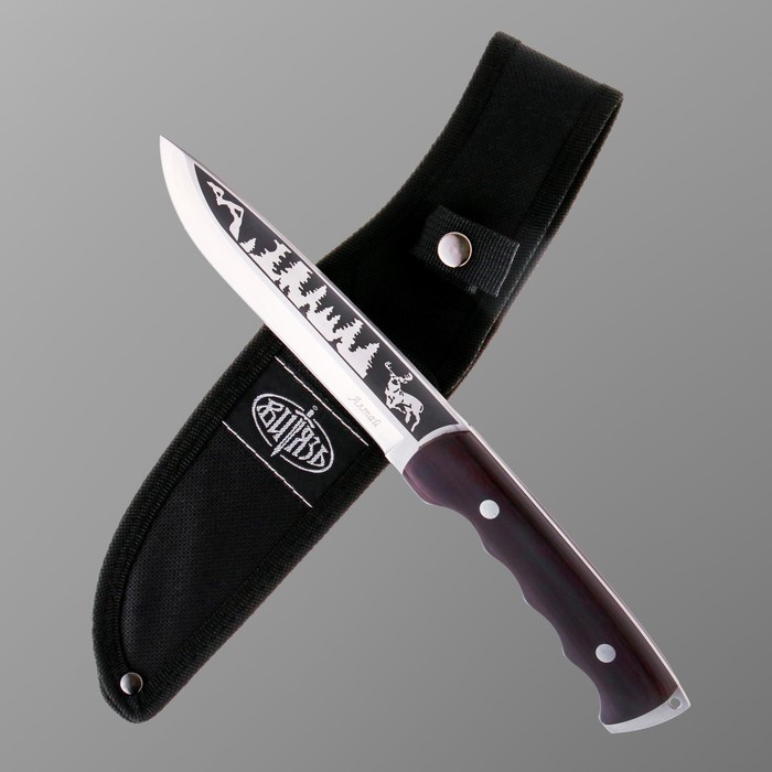 Нож охотничий "Алтай" сталь - 65х13, рукоять - дерево, 24 см - фото 375757