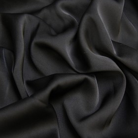 Ткань плательная, сатин стрейч гладкокрашеный, ширина 150 см, цвет чёрный