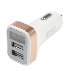 Автомобильный вольтметр, зарядное устройство Cartage 12-24 В, 2 USB 2А, микс 4736414