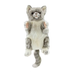 Кот жаккардовый, игрушка на руку, 30 см