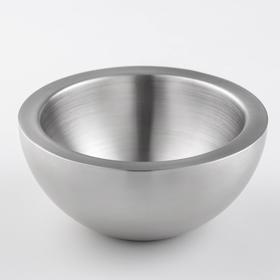 Миска круглая Wilmax, d=16 см, 500 мл, цвет серебряный