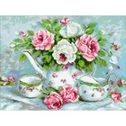 Набор алмазной вышивки «Розовый чай» - фото 8106561