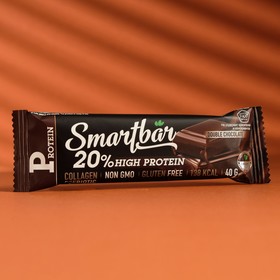 Батончик протеиновый Smartbar Protein Двойной шоколад в тёмной глазури, 20 %, 40 г