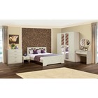 Спальня «Венеция 7.1», кровать 160 × 200, шкаф, 2 тумбочки, зеркало, стол туалетный, комод - фото 8196023