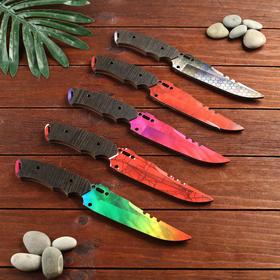 Сувенир деревянный нож 1 модификация, 5 расцветов в фасовке, МИКС в Донецке