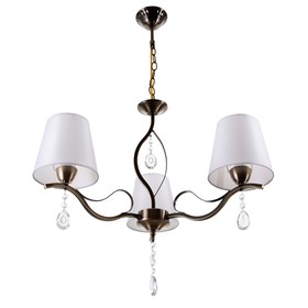 Люстра "Жаклин" 3х40Вт E14 бронза 63х63х73 см.