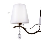 Люстра "Жаклин" 3х40Вт E14 бронза 63х63х73 см. - фото 800812818