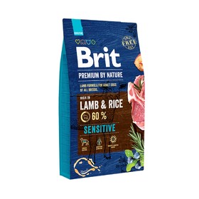 Сухой корм Brit Premium By Nature Sensitive Lamb для собак, ягнёнок, 8 кг