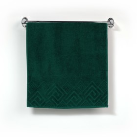 Полотенце махровое «Poseidon» цвет зелёный, 70х130