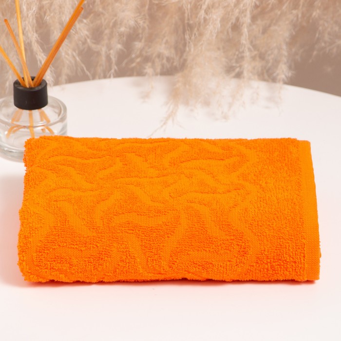 Полотенце махровое «Радуга» цвет оранжевый, 100х150, 295 гр/м - фото 2701190