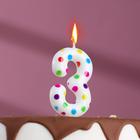Свеча в торт на день рождения «‎Цветное конфетти»‎, цифра "3", 5.5 см - фото 9274147