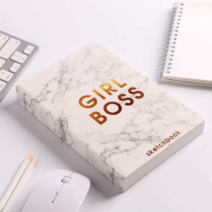 Скетчбук А5 180 листов "Girl Boss"