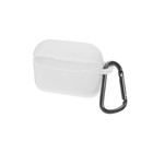 Чехол HANG Silicone Case с карабином для AirPods Pro, белый 4908697 - фото 26409