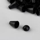 Tip for the cord, 5 mm, packing 100 PCs, black
