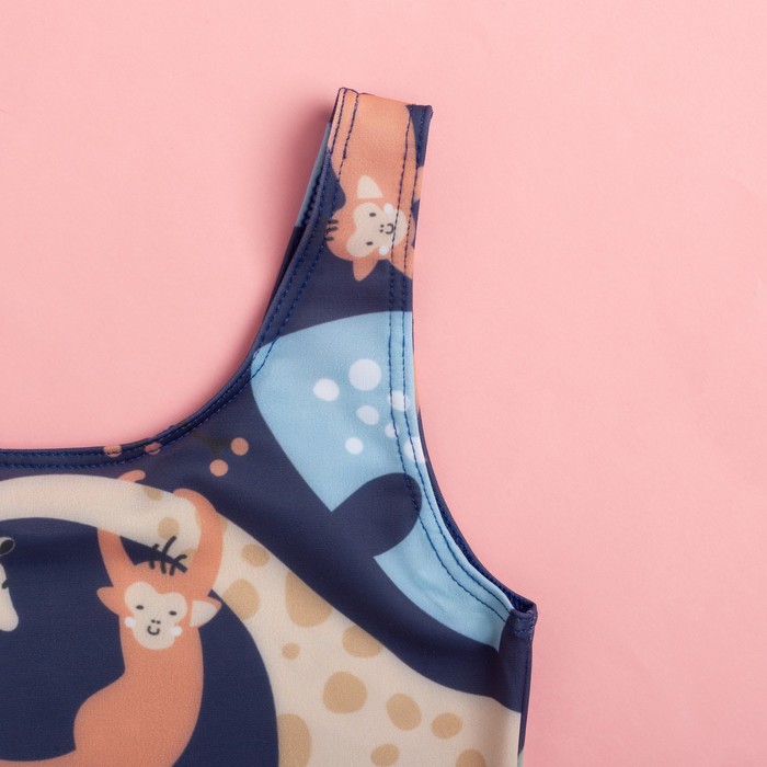 Купальник детский KAFTAN "Сафари", рост 110-116 (32), синий - фото 798508513