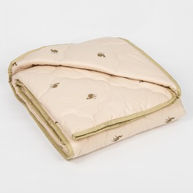 Одеяло всесезонное Адамас "Верблюжья шерсть", размер 200х220 ± 5 см, 300гр/м2, чехол тик