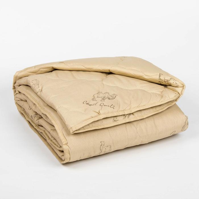 Одеяло Адамас «Верблюжья шерсть», размер 200х220 ± 5 см, 300гр/м2, чехол п/э - фото 53632