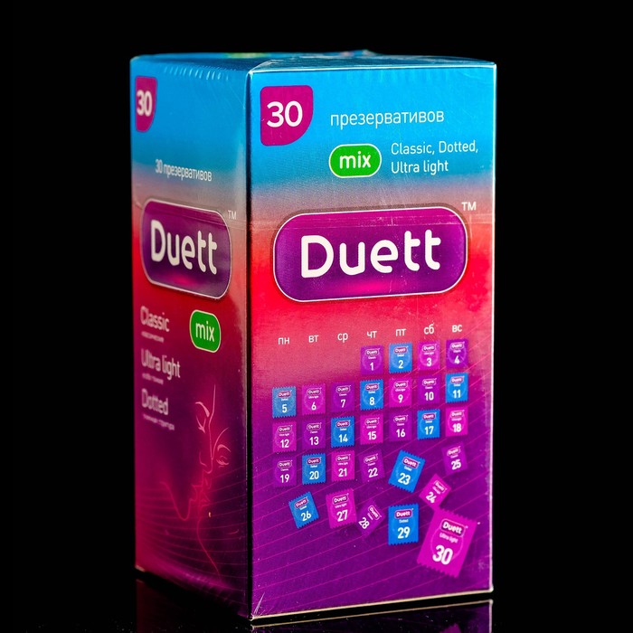 Презервативы DUETT Mix 30 шт