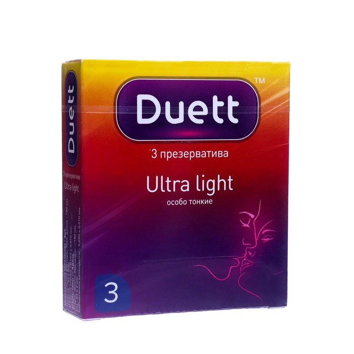 Презервативы DUETT ultra light 3 шт