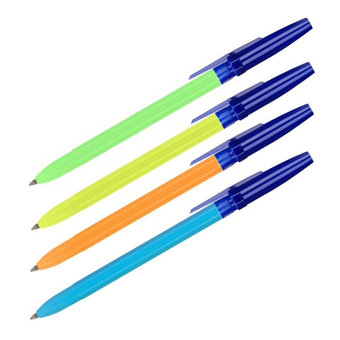 Ручка шариковая Стамм «Оптима» Neon, узел 0.7 мм, стержень 134 мм, чернила синие на масляной основе, микс - фото 3312792