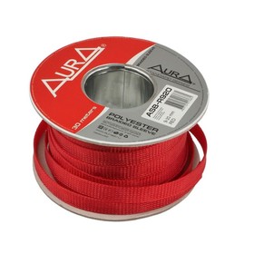 Кабельная оплётка Aura ASB-R920 полиэстер 9-20 мм, красный, бухта 30 м 4969415