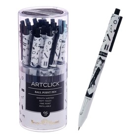 Ручка шариковая автоматическая ArtClick «Модница», узел 0.5 мм, синие чернила, матовый корпус Silk Touch