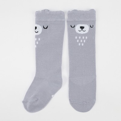 The socks Baby I "Bear" 8-10 cm, gray