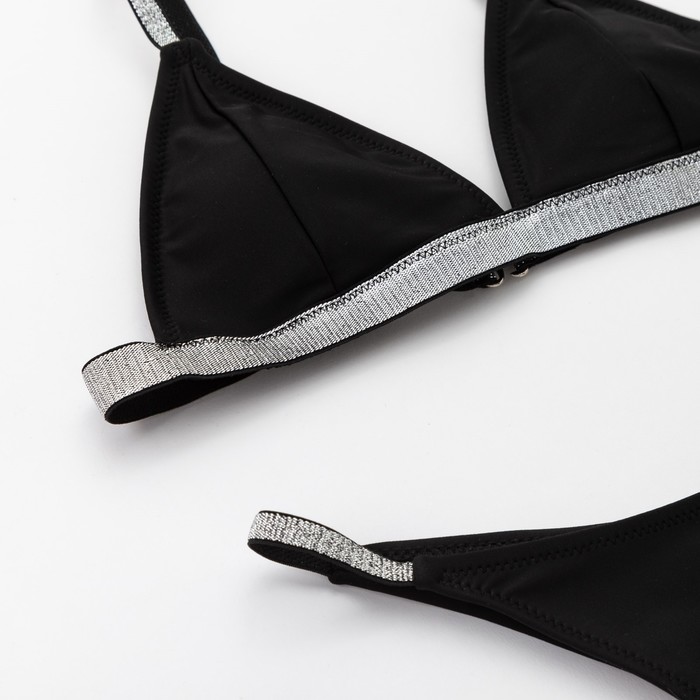 Купальник раздельный MINAKU Silver, размер 46, цвет чёрный - фото 798515898