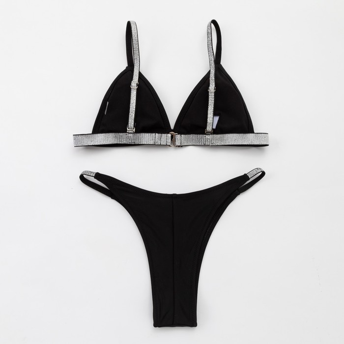 Купальник раздельный MINAKU Silver, размер 46, цвет чёрный - фото 798515899