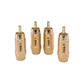 Разъем RCA Aura RCA-P617, 6 мм вход, набор 4 шт 4969501