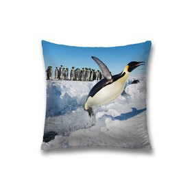Наволочка декоративная «Пингвины», размер 45 х 45 см, вшитая молния