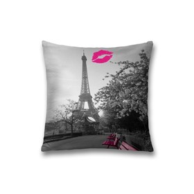 Наволочка декоративная «Поцелуй в Париже», размер 45 х 45 см, вшитая молния