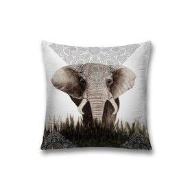 Наволочка декоративная «Слон и мандала», размер 45 х 45 см, вшитая молния