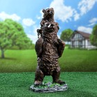 Садовая фигура "Медведь с мишкой за спиной" 48х26см - фото 3961259