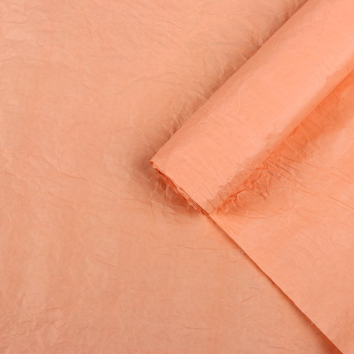 Бумага упаковочная "Эколюкс", персиковый, 0,7 x 5 м - фото 798519503