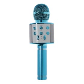 Микрофон для караоке Belsis MA3001BE, Bluetooth, FM, microSD, синий