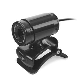 Веб-камера CBR CW 830M Black, 0.3 МП, 640х480, USB 2.0, микрофон, чёрная