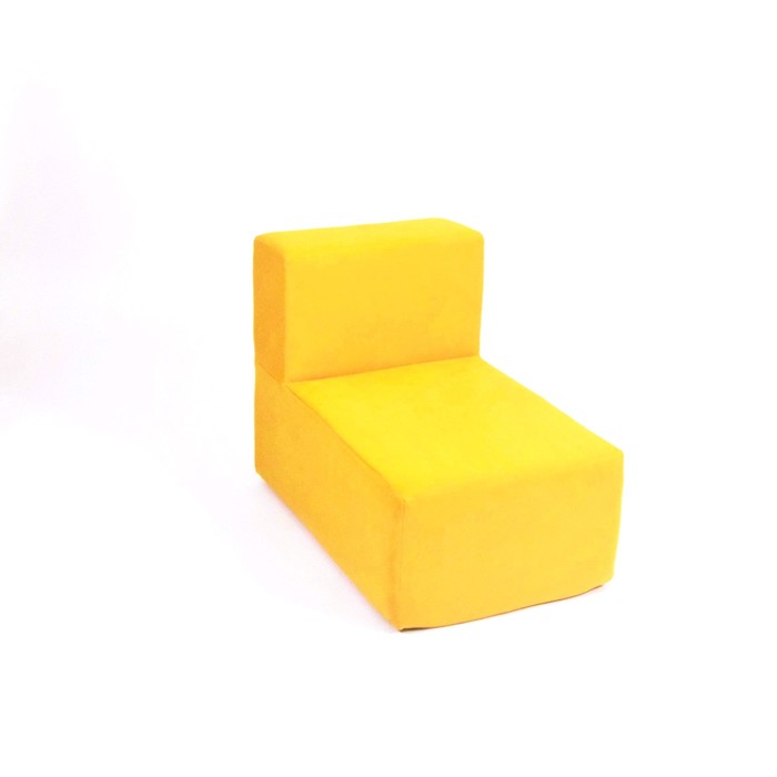 Кресло-модуль «Тетрис», размер 50 х 80 см, цвет оранжевый, велюр - фото 127168182