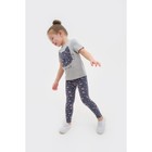 Футболка для девочки KAFTAN "Kitten" р.34 (122-128), серый - фото 800133664