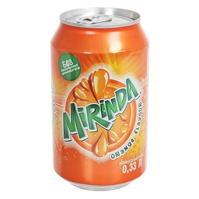 Вода газированная MIRINDA Апельсин 0,33л ж/б 8020093