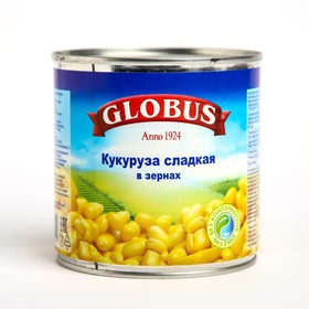 Кукуруза консервированная GLOBUS деликатесная 425мл ж/б 8010415