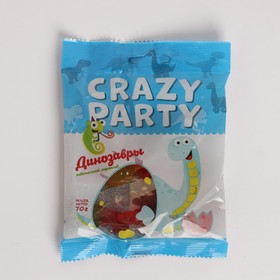 Мармелад жевательный Crazy Party "Динозавры", 70 г