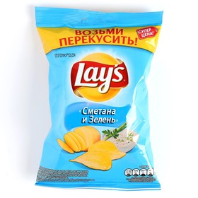 Чипсы Lay's 50г/Сметана зелен 8122068