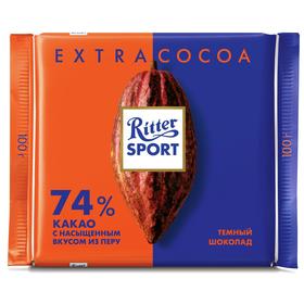 Шоколад Ritter Sport Extra-Cocoa 100г/тем/мол/74%какао