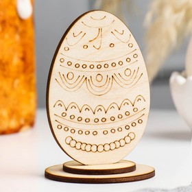 Яйцо деревянное пасхальное сувенирное "Старая Русь", 9×6 см в Донецке