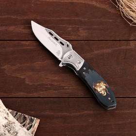 Нож складной "Василиск" сталь - 50х14, рукоять - дерево, 20 см