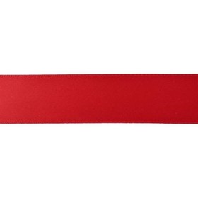 Лента атласная, ширина 2,5 см., в рулоне 91,40 м., цвет красный