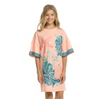 Платье для девочки, рост 116 см, цвет персиковый - фото 108007141