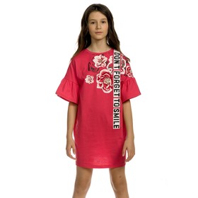 Платье для девочки, рост 164 см, цвет красный