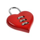 Castle hinged code "Heart", red